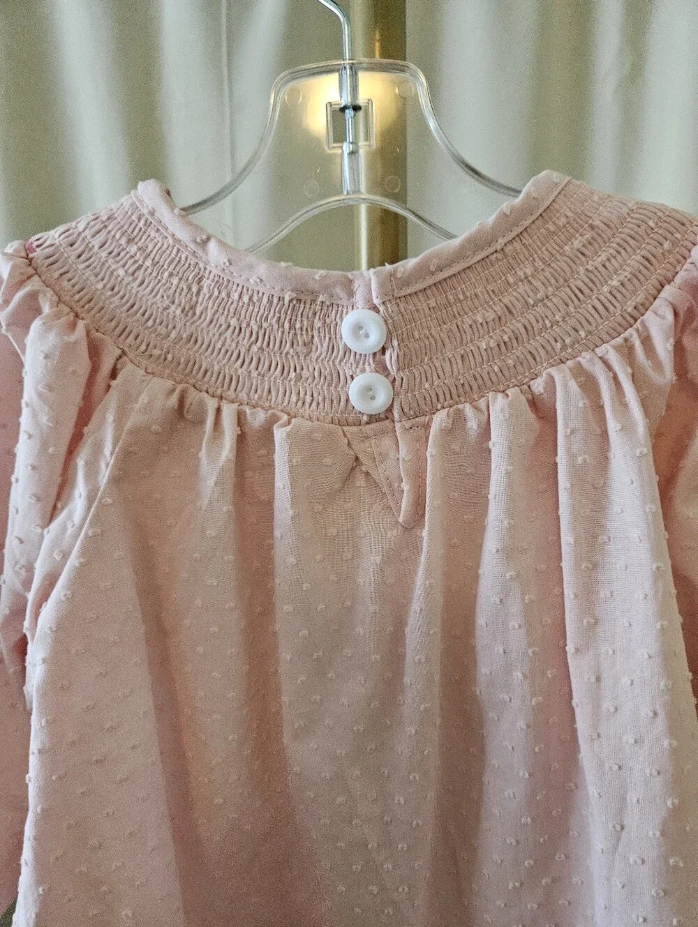 Rylee Faith Designs Smocked Ghost Bishop Dress Size 2